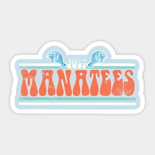 Just A Girl Who Loves Manatees - Cute Manatee Sticker